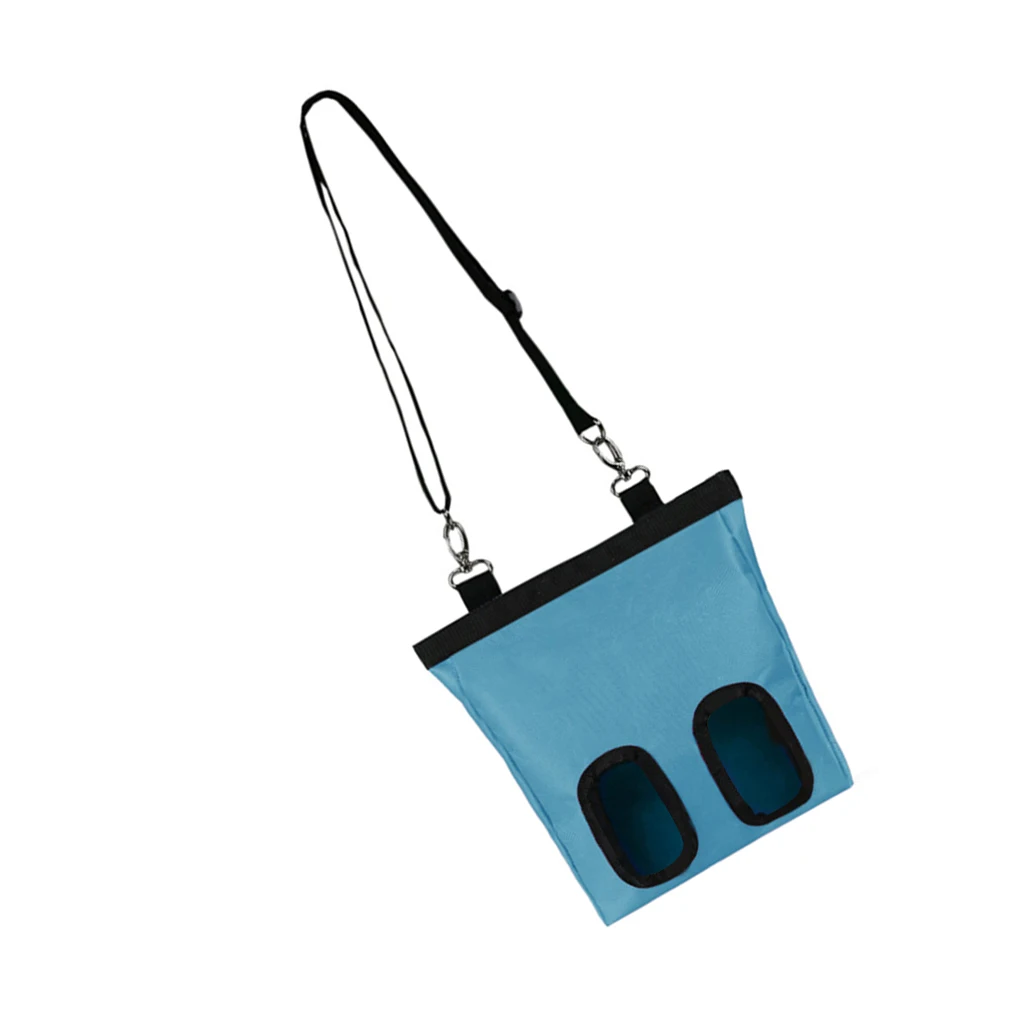 

Мешок для кормления домашних животных с дозатором сена, подвесной мешок из ткани Оксфорд, маленькая кормушка для животных, черный цвет