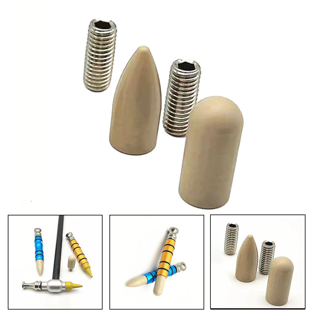 

2pcs Car Dent Repair Knockdown Pen Head Removal Leveling Hammer Replacement Heads Repair Tool Accessories