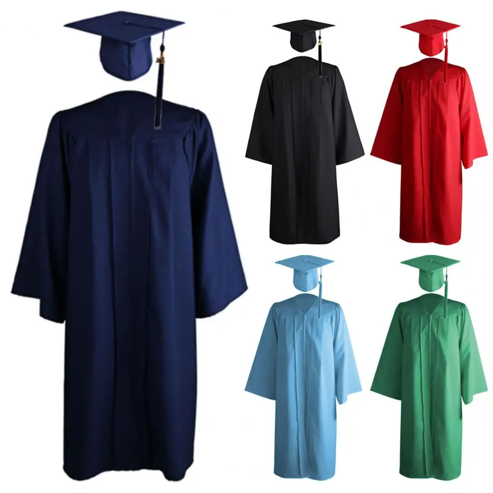 

Unisex Mortarboard Set Graduation Academic Dress Hat Set Tassel University Primary Middle High School Uniform Graduation Adult