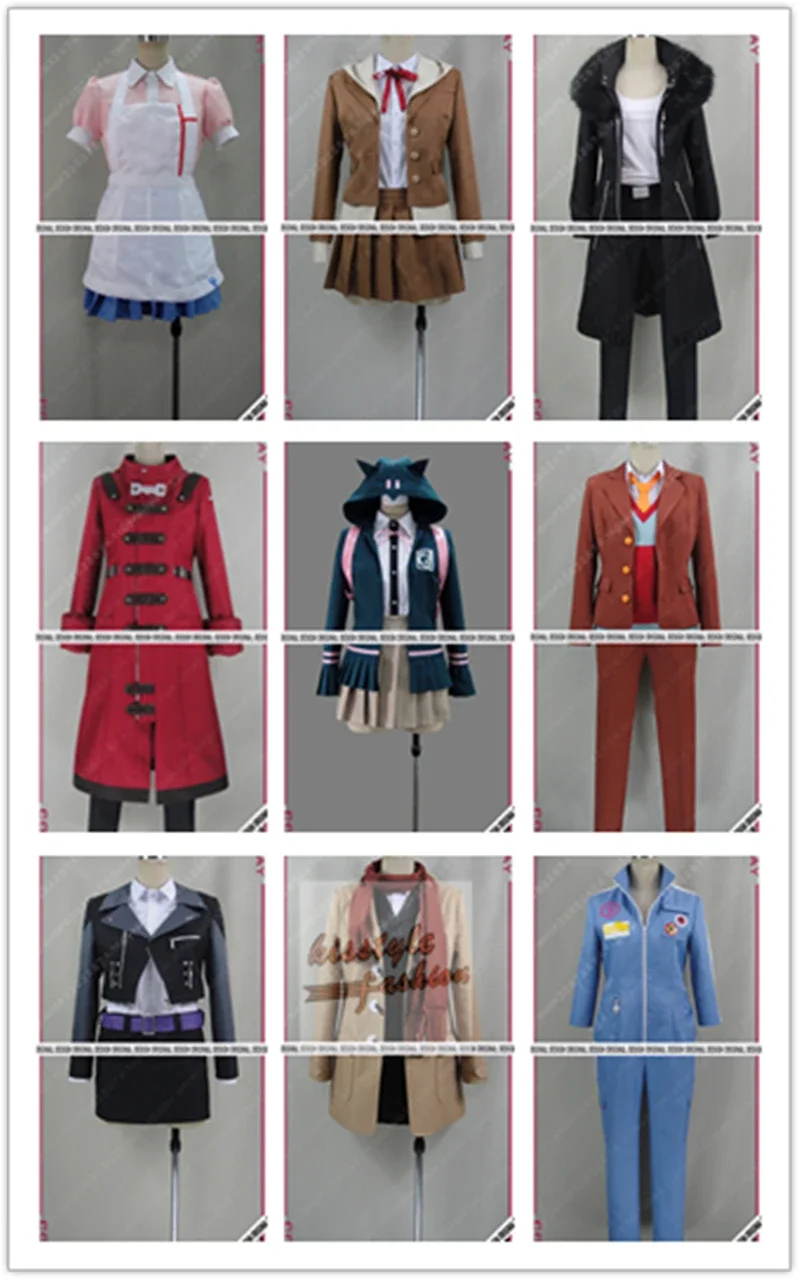 Dangan Ronpa DanganRonpa Kiyotaka Ishimaru Ibuki Mioda Monaca Towa персонажи одежда косплей костюм принимаются