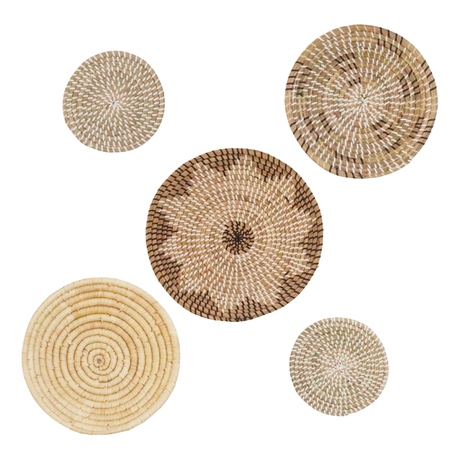 

5 шт., декоративные настенные корзины для украшения стен