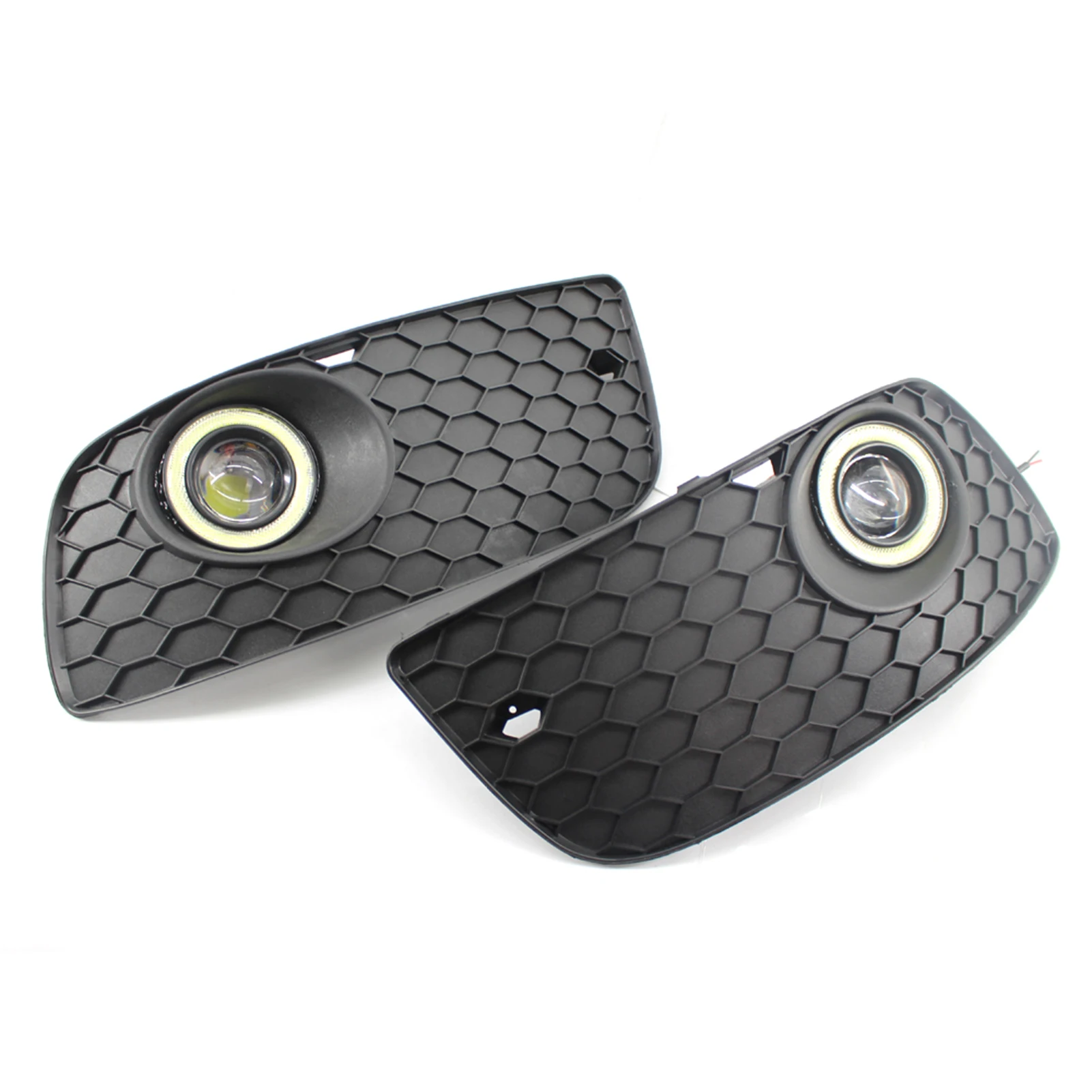 Передняя противотуманная светодиодная лампа ангела бампер решетка крышка