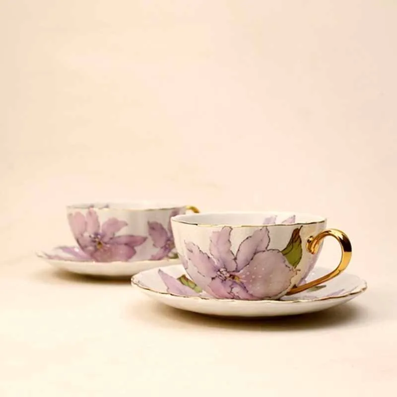 

Handle Reusable Coffee Cup Travel Charm Smoothie Latte Tea Cup Ceramic Esspresso Gobelet Reutilisable Piece China Tea Set