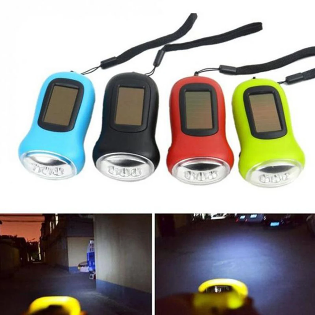 

Emergency Hand Crank Solar Battery LED Portable Flashlight Outdoor Camping Hiking Fishing Handheld Light Lamp Torch