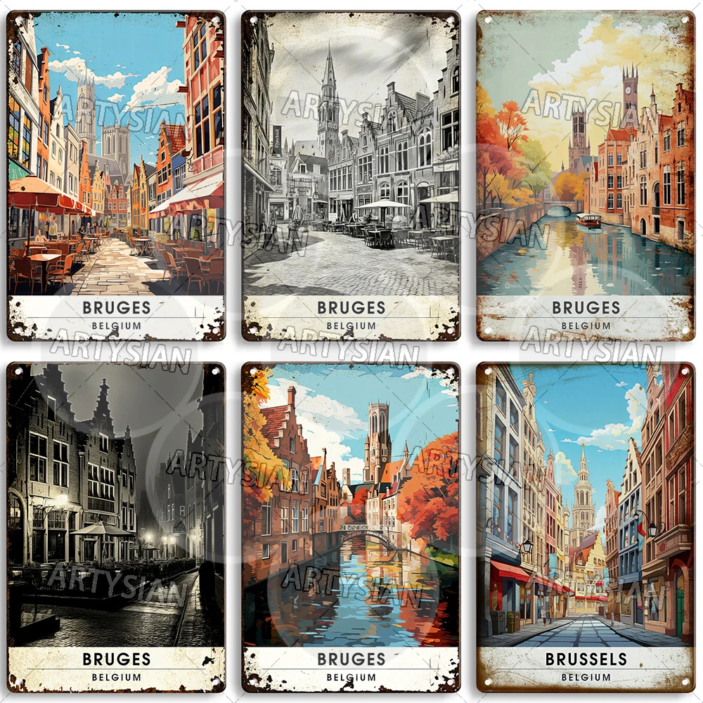 Металлическая табличка ARTISIAN Бельгия Брюссель
