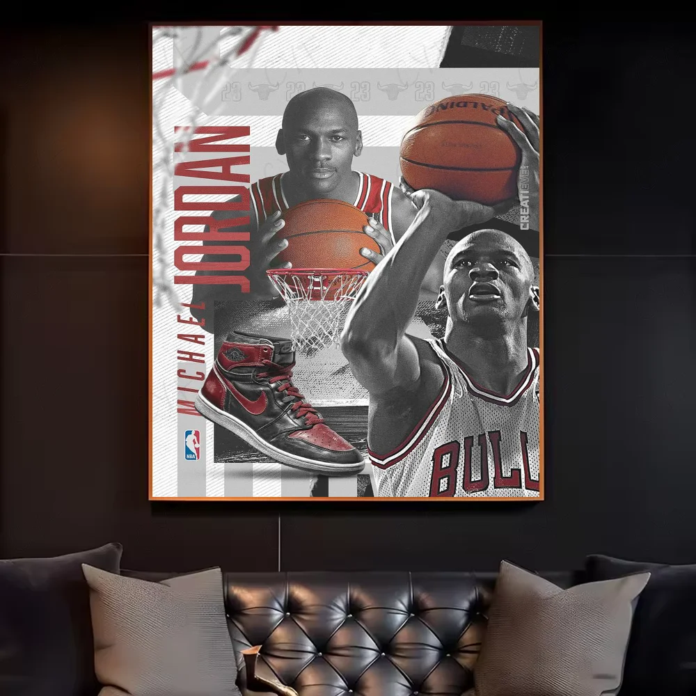 M-Michael J-Jordan постер HD арт липкая стена водонепроницаемый дом гостиная спальня бар