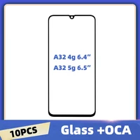 10pcslot for samsung galaxy a32 5g a326 touch screen front glass panel lcd outer lens a32 4g a325 front glass with oca glue