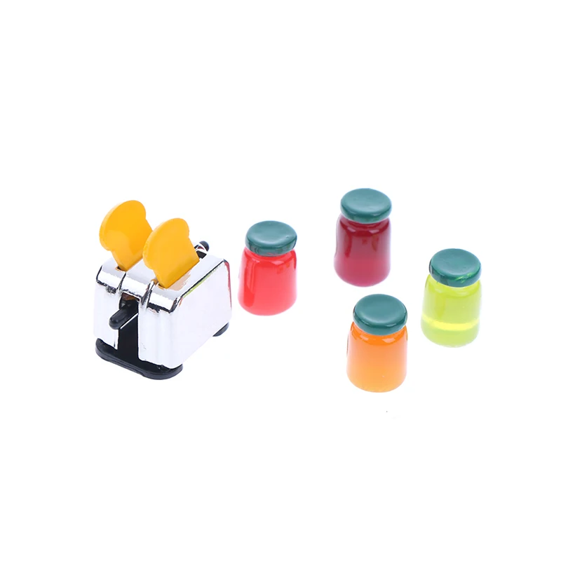 

7 шт./Набор DIY мини кукольный домик 1:12 миниатюрная машина для хлеба и джема кусочки хлеба для кукольного домика Декор классические кухонные и...