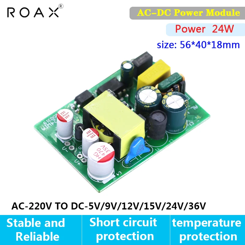 

12v 2a Switching Power Supply 220v To 5v 4a 9v 2.6a 24v1a 24w Ac to Dc Converter Regulated Power Module