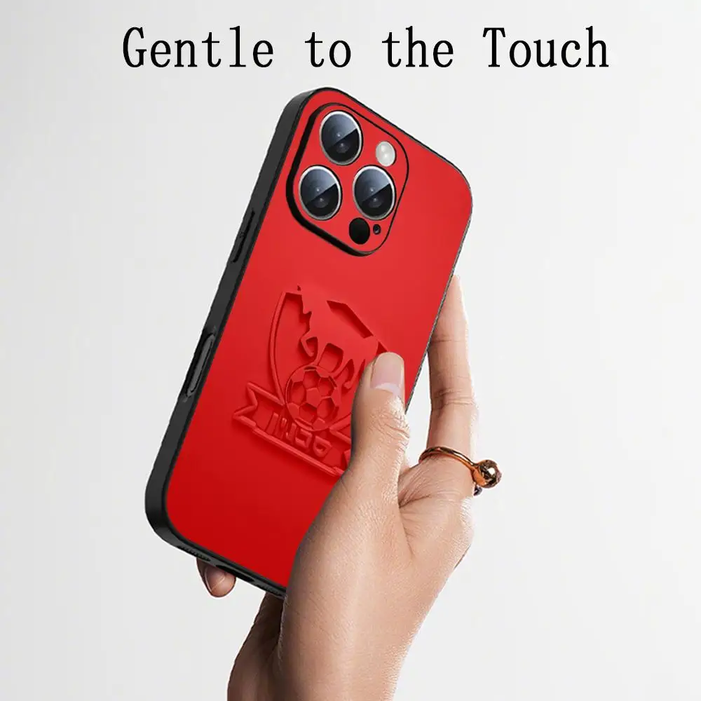 Фото Чехол для телефона Fashion Club Bnei Sakhnin для iPhone 17 16 16e 15 14 13 12 Plus Mini Pro Max, мягкий черный ударопрочный чехол. №5