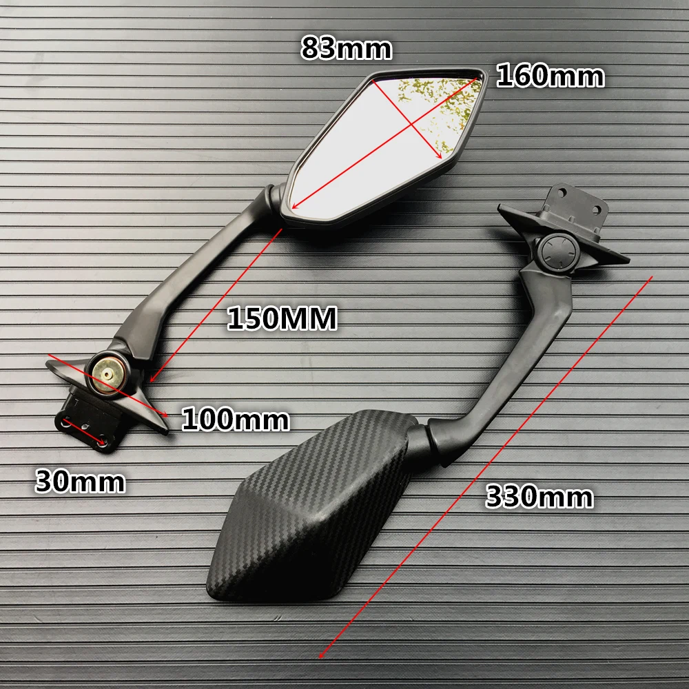 Motorcycle Rearview Mirrors Side Mirror For Yamaha TMAX 530 T-MAX 2012-2019 | &amp Accessories