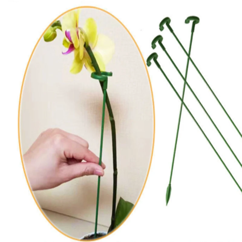 

10 шт. бабочки, Орхидея, суккуленты, подставка для цветов, стойки для выращивания растений в горшке, Садовые принадлежности, стержень, фиксиро...