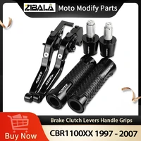 cbr 1100xx motorcycle aluminum brake clutch levers handlebar hand grips ends for honda cbr1100xx 1997 1998 1999 2000 2001 2007