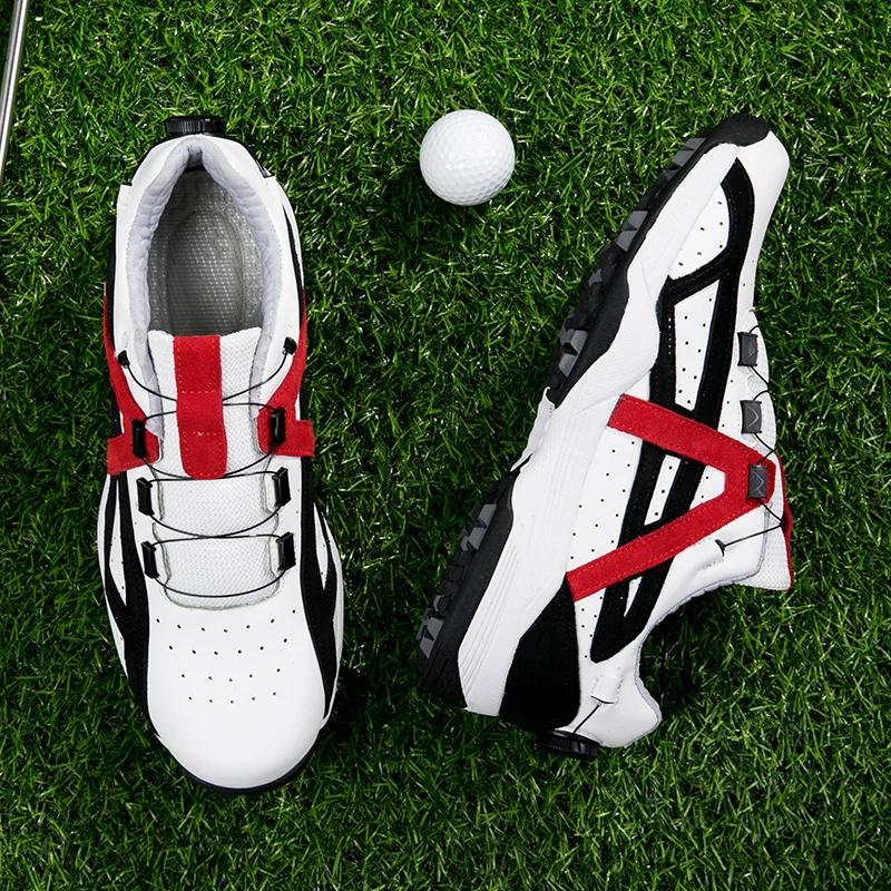 Новые модные мужские кожаные спортивные туфли для гольфа профессиональные