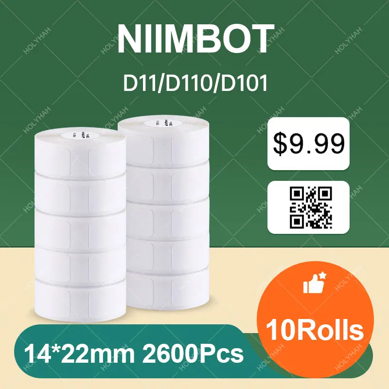 Niimbot D11 הדפסת תווית סופרמרקט עמיד למים אנטי שמן מדמיע עמיד מחיר תווית טהור צבע שריטה עמיד תווית נייר