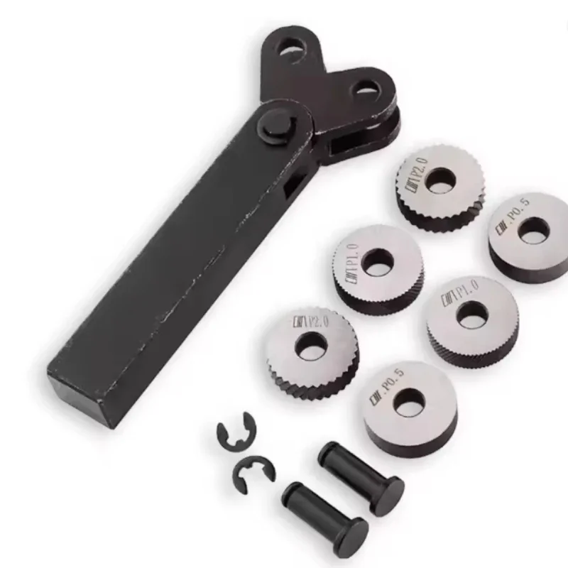 

7 шт., 0,5 мм, 1 мм, 2 мм, набор инструментов с двойным колесом и накаткой с несколькими зубьями