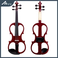 electric violin 44 full size silent electric violin kit for beginners adults solid wood electric silent fiddle starter set red