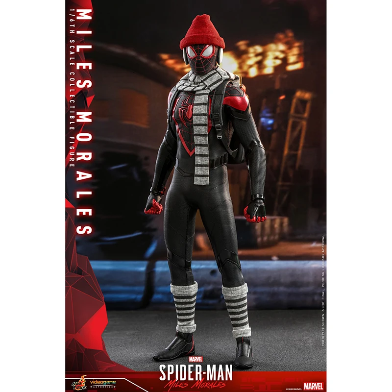 Оригинальные игрушки Hottoys Vgm46 Человек-паук: в паук-стик майль Моралес Ht 1/6