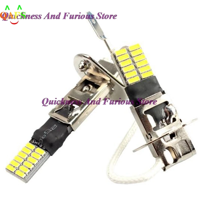 

6500K HID Xenon White 24-SMD H1 LED Replacement Bulbs For Fog Lights Driving DRL