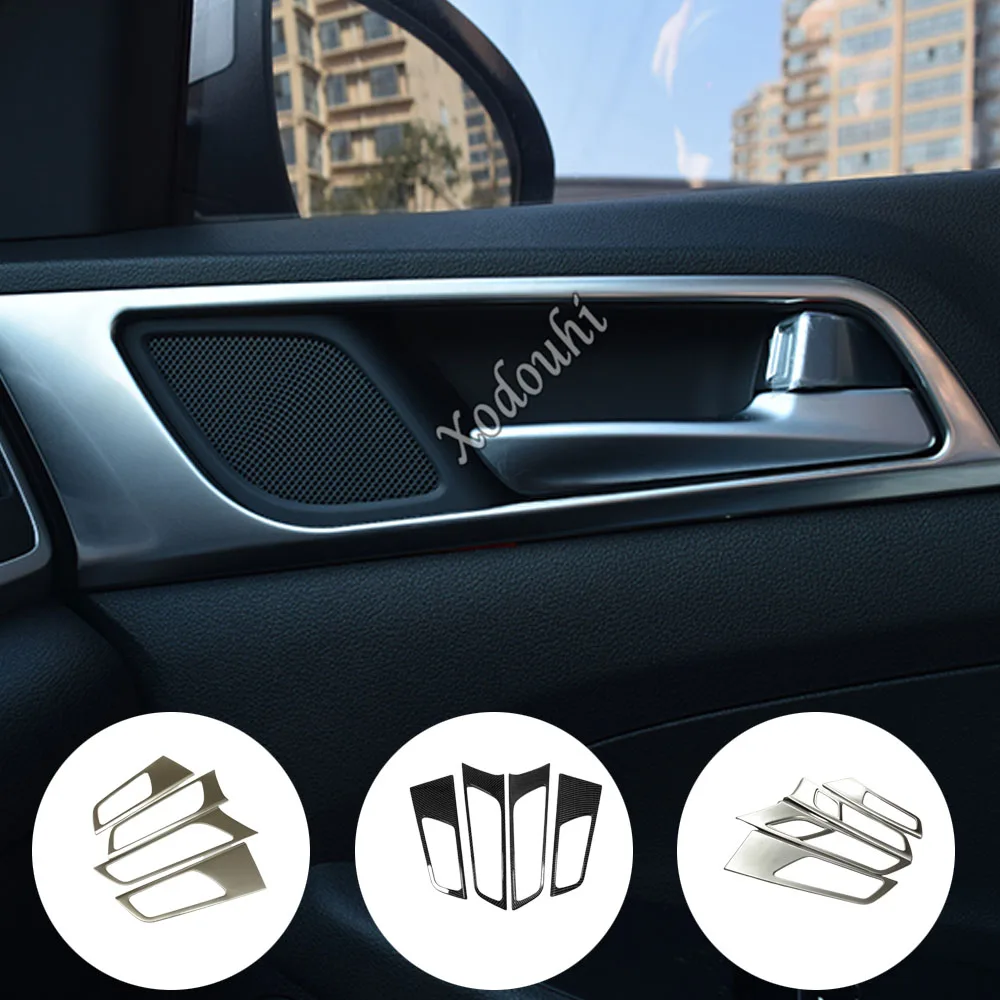 

Автомобильный Стайлинг крышка детектор палка отделка ABS внутренняя ручка Чаша подлокотник поручни 4 шт. для Hyundai Tucson 2019 2020 2021 2022