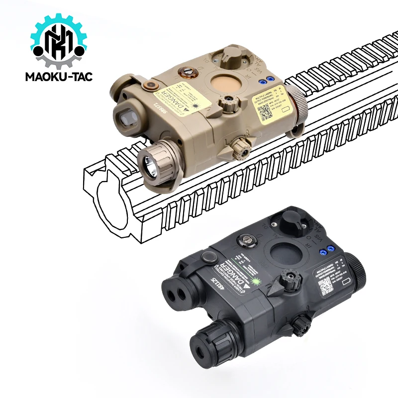 

WADSN Tactical LA-5C PEQ15 Red IR Laser Indicator PEQ Strobe light Green Blue Laser sight Airsoft Hunting DBAL NGAL CQBL Aiming