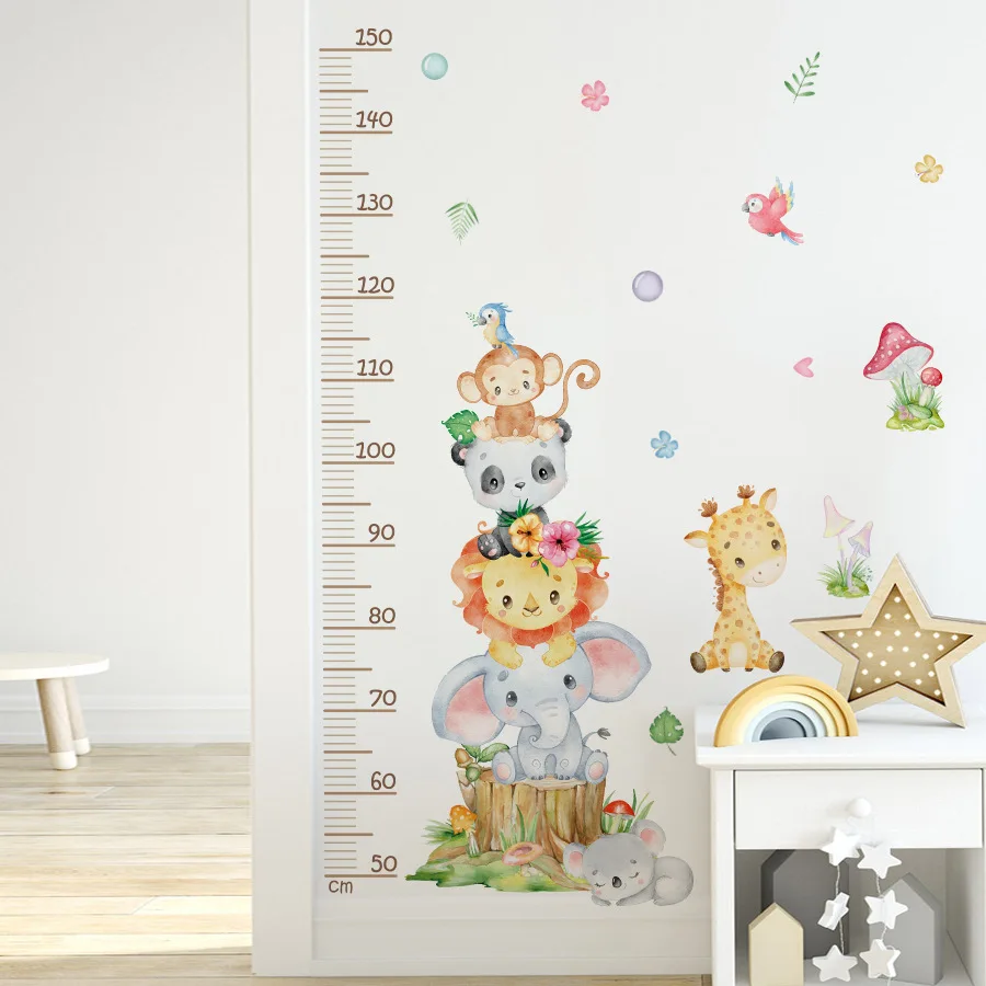 

Настенные наклейки с героями мультфильмов для измерения роста