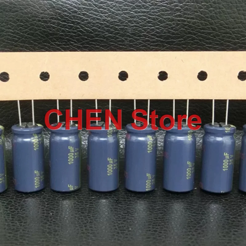Фото 20 шт./лот, оригинальные электролитические конденсаторы Matsushita FC 1000UF 35V 12.5X25MM 105C 35V1000UF, бесплатная доставка №2