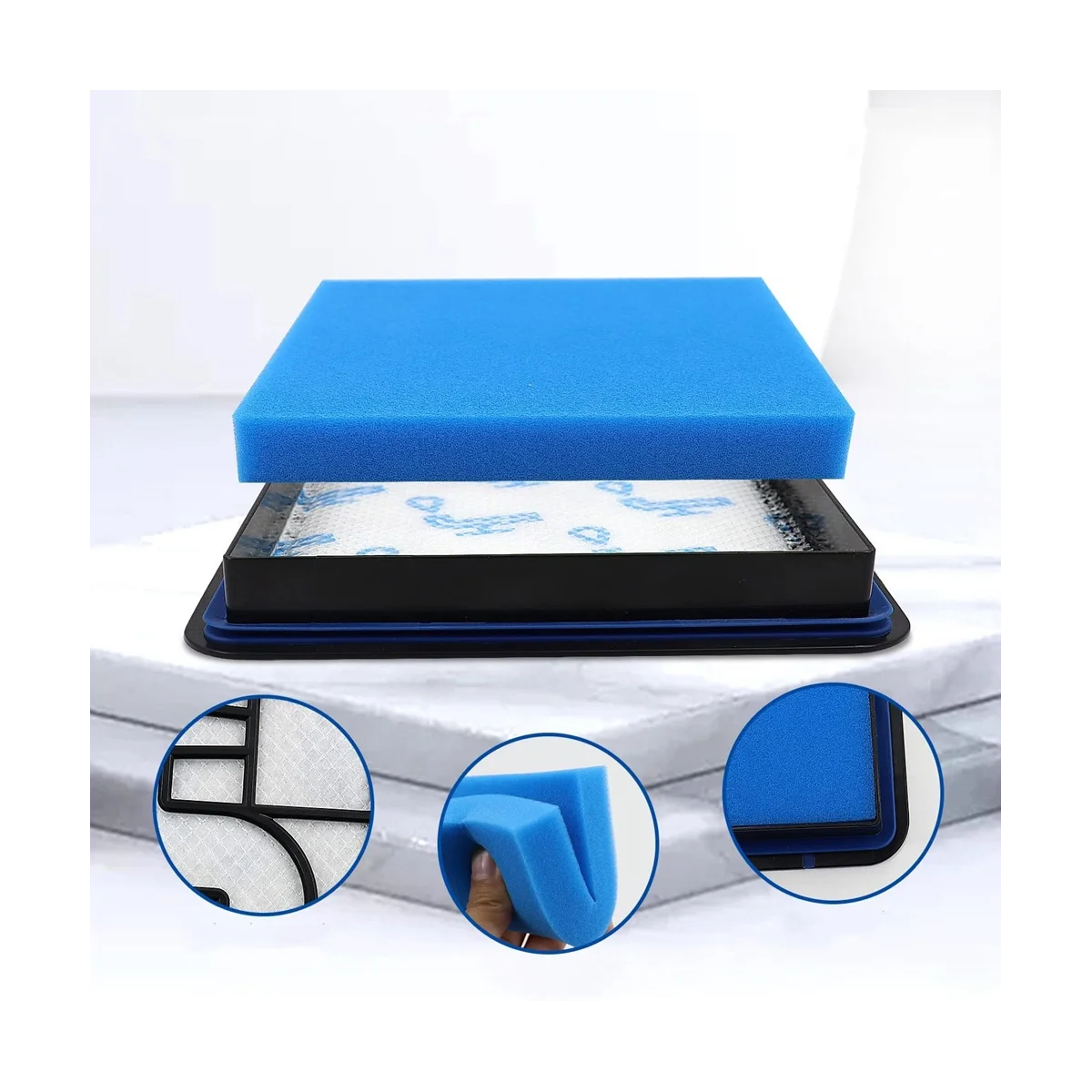 Набор сменных фильтров для компактного и активного пылесоса Philips PowerPro FC8010/01 FC9331