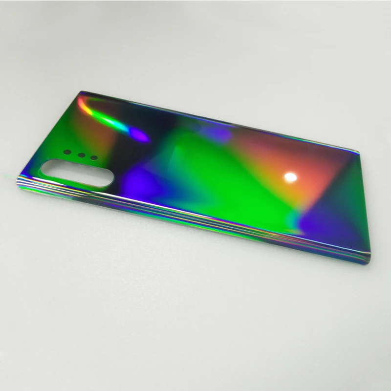 Фото Для SAMSUNG Galaxy Note 10 Корпус батарейного отсека для Galaxy Note 10 N970 N970F Note 10 Plus N975 N975F ПРИМЕЧАНИЕ 10 Задний стеклянный чехол №5