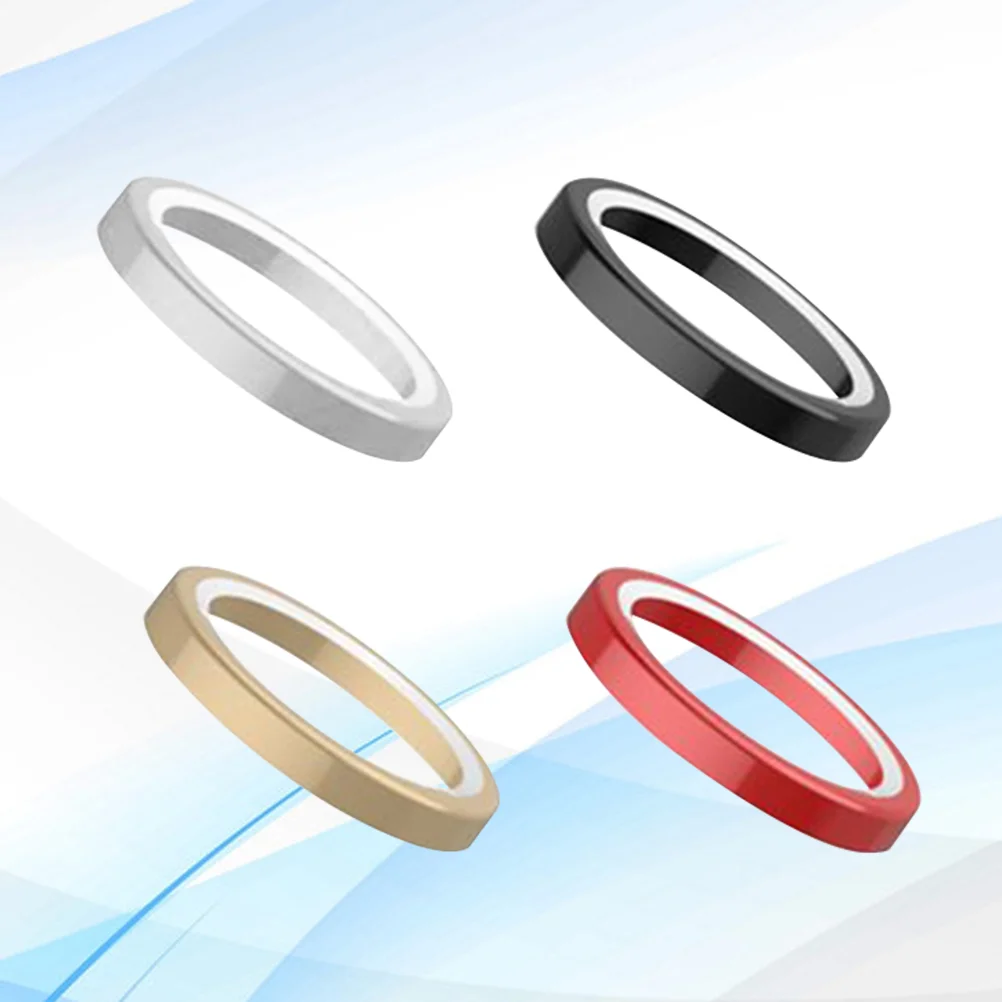 

4pcs Alloy Titanium Alloy Metal Lens Camera Ring for Apple iPhone )