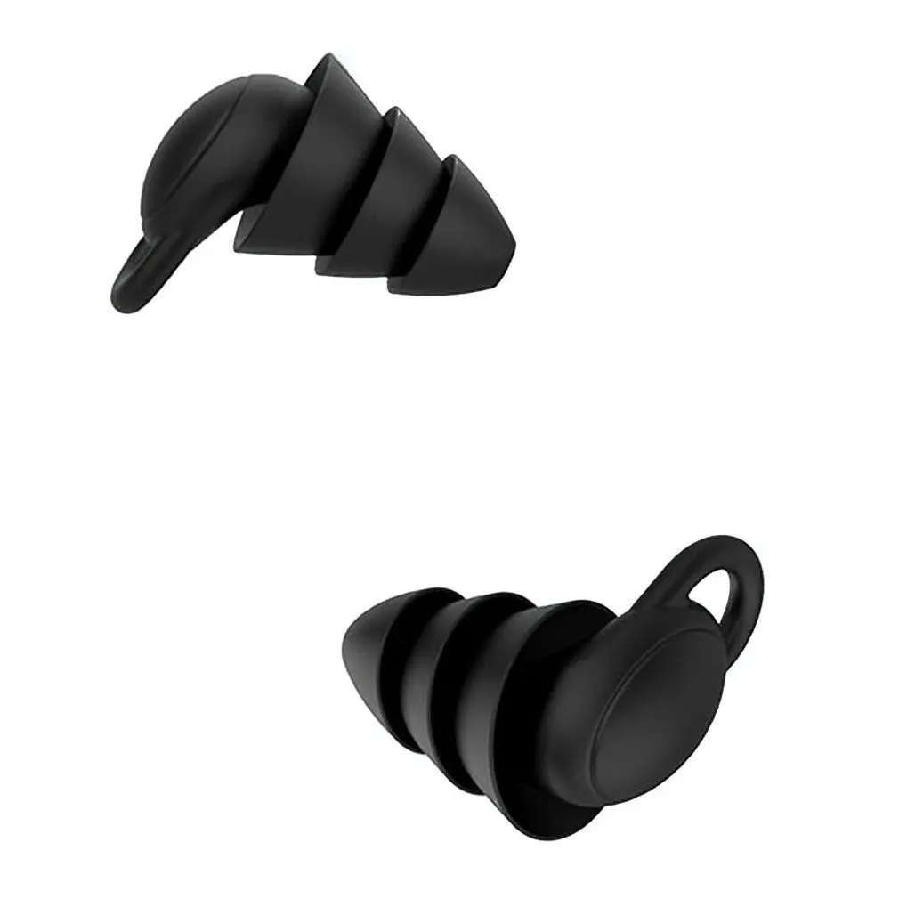 

Reusable Silicone Ear Plugs Waterproof Noise Reduction Earplugs for Sleeping Swimming Snoring Concerts