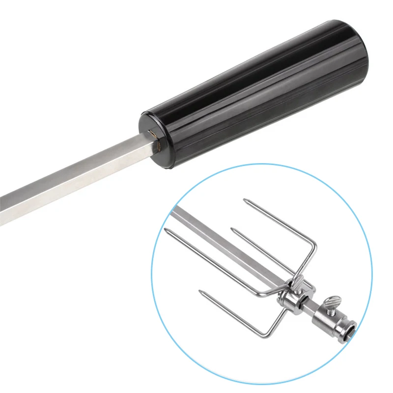 automatic bbq grill rotisserie electric bbq motor metal outdoor spit roaster rod charcoal pig chicken beef camping cooking tools free global shipping