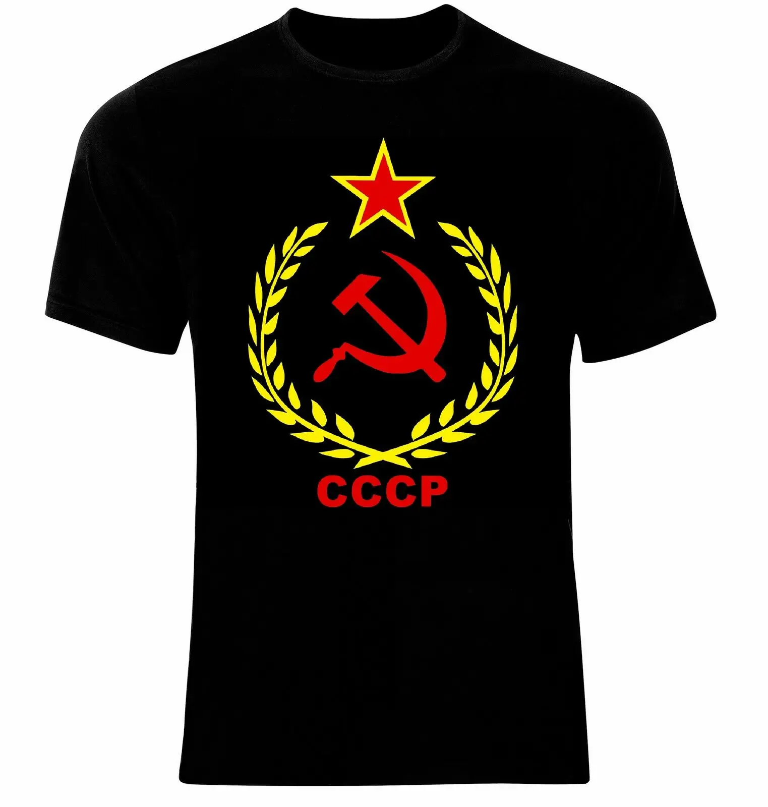 Футболка с флагом СССР Россия Москва Советский Союз молот и серп Летняя