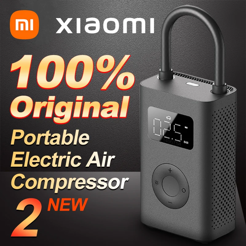 

XIAOMI Mijia Portable Electric Air Compressor 2 Multitool Air Pump For Motorcycle Bike Automotive Car Type-C Inflator Smart Home