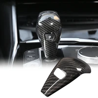 carbon fiber texture color gear shift handle sleeve cover trim abs for bmw 3 series 2020 2021 g20 g28 2020 auto accessories