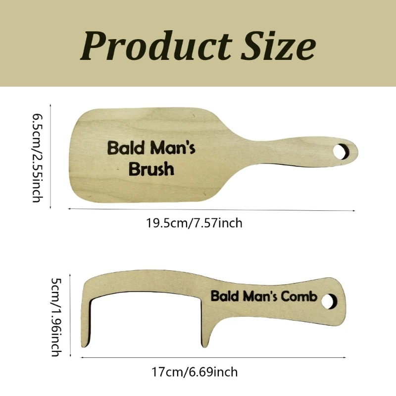 Расческа для лысого мужчины инструмент ухода за лысым человеком щетка волос