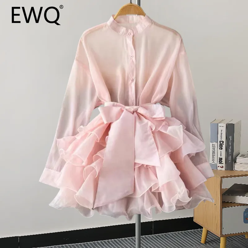 Женская Солнцезащитная Блузка с оборками однотонный однобортный Повседневный