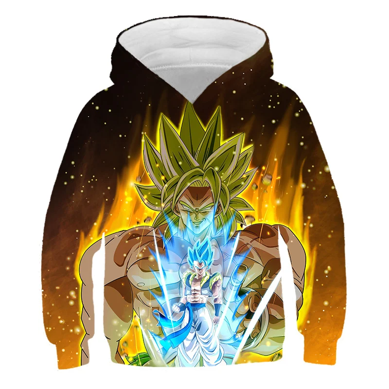 3D Printing Fashion Dragon Ball Z Hoodie For Kids Boys and Girls Sweatshirt Loose Long Sleeve Spring Autumn Goku Veget Pullover images - 6