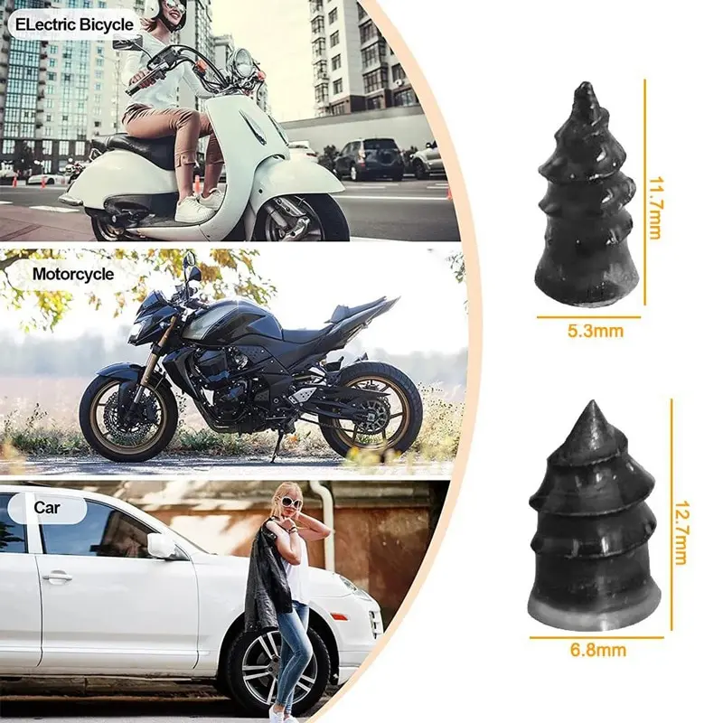 Автомобильный резиновый гвоздь для ремонта вакуумных шин мотоцикла разборка