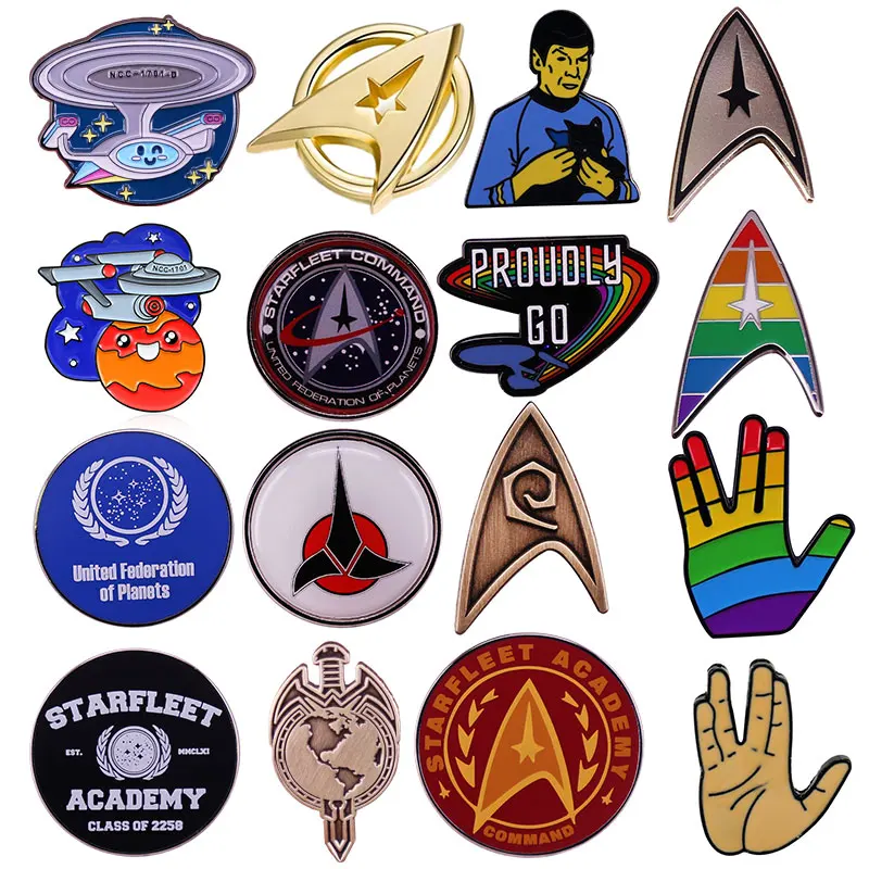 

S-StarTreks Enamel Pin Lapel Pin for Clothes Brooches on Backpack Briefcase Badge Jewelry Decoration Gifts for Friend