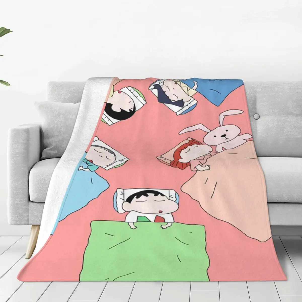 Мягкие одеяла Crayon-ShinS chanS плюшевое покрывало для путешествий с самолетом забавное