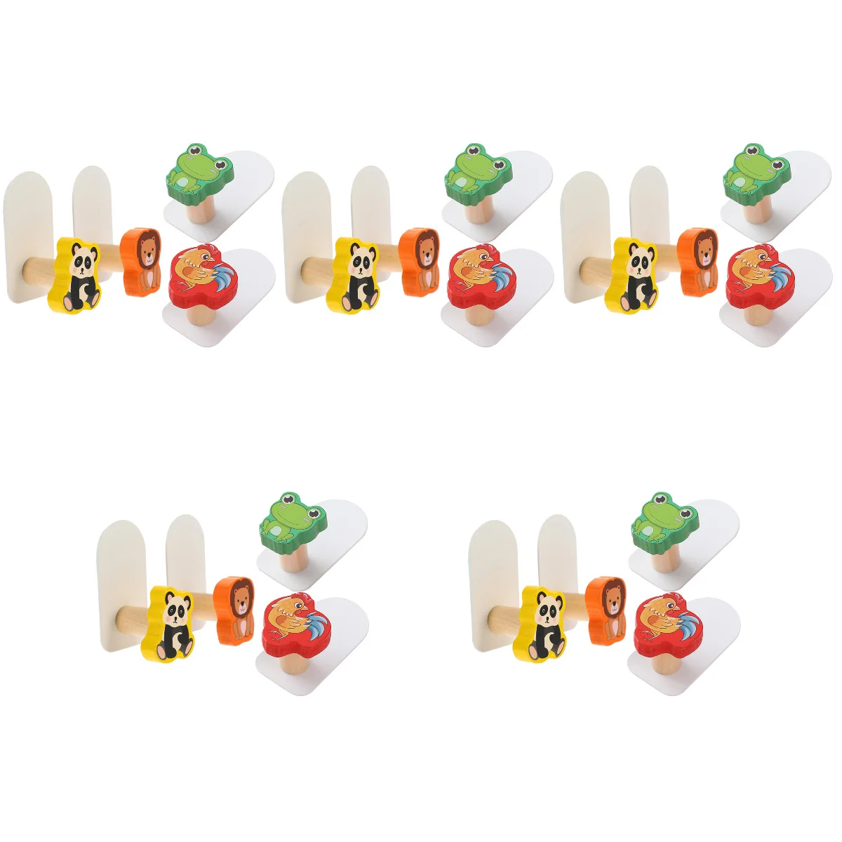 

20 Sticky Hooks Cartoon Adhesive Wall Hanging Hooks for Towels Purses Hats