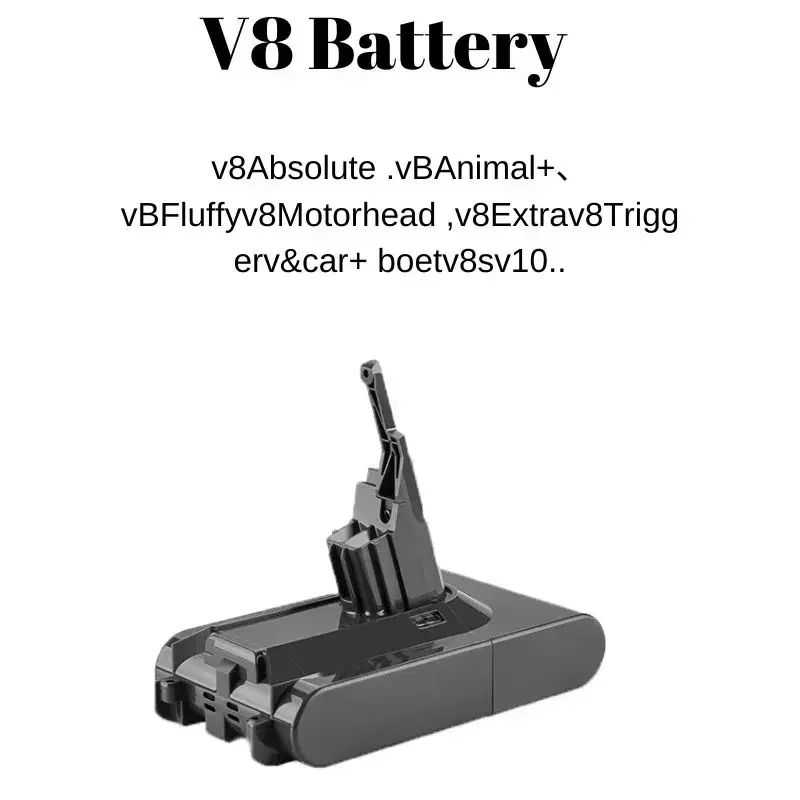 Фото Сменный аккумулятор для Dyson V8, 12800 мАч, 21,6 в, без шнура №5