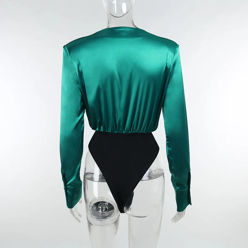 Женский Летний комбинезон с длинными рукавами и воланом |