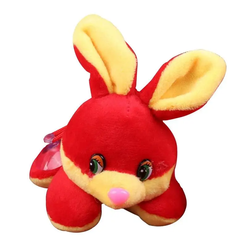 

Мягкий Кролик, плюшевый китайский новый год, талисман, Зодиак, кролик, животные, кулон, милый счастливый кролик, кукла, декор комнаты для весе...