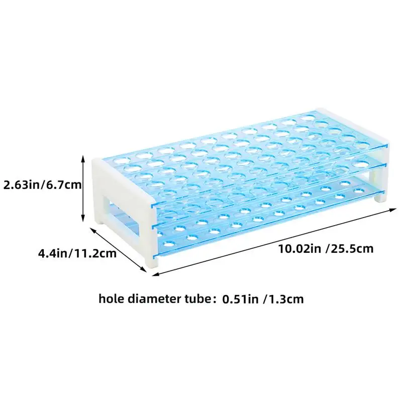 13/18 мм 50 отверстий пластина для хранения органическое стекло PMMA лабораторная