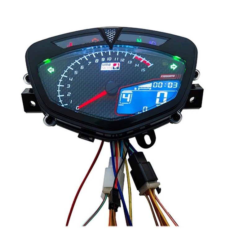 Цифровой измеритель для Yamaha Lc135 V1 Jupiter MX Copy Uma мотоциклетный спидометр ЖК-дисплей