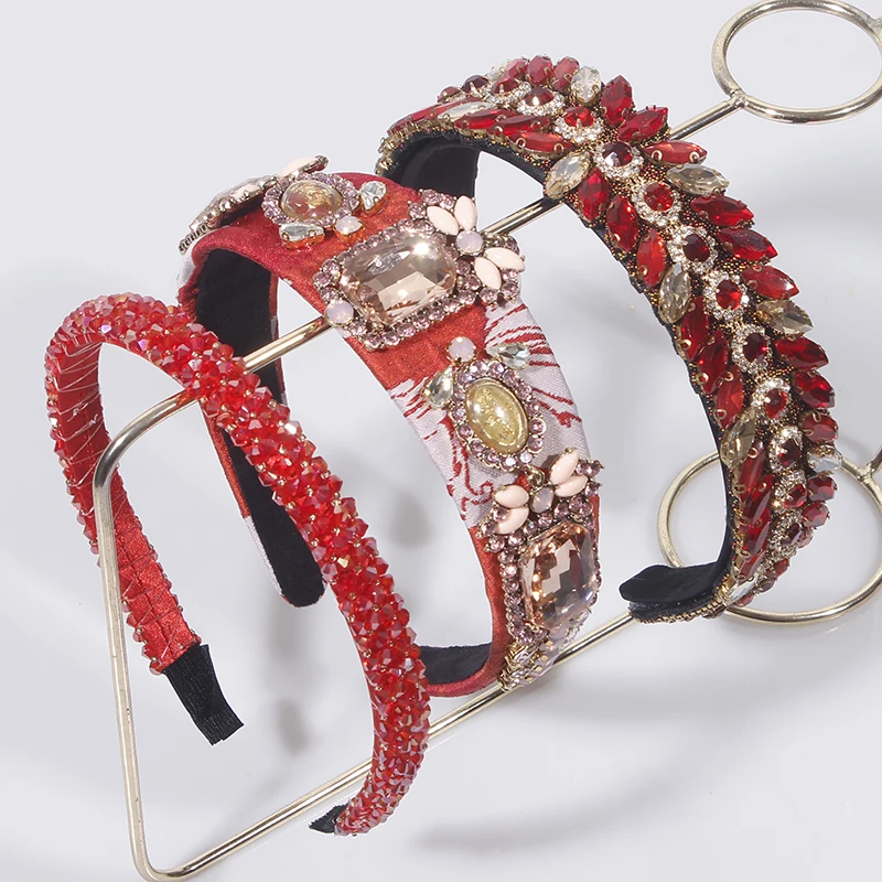 Повязка для волос в корейском ретро стиле женская простая повязка широкая клетку