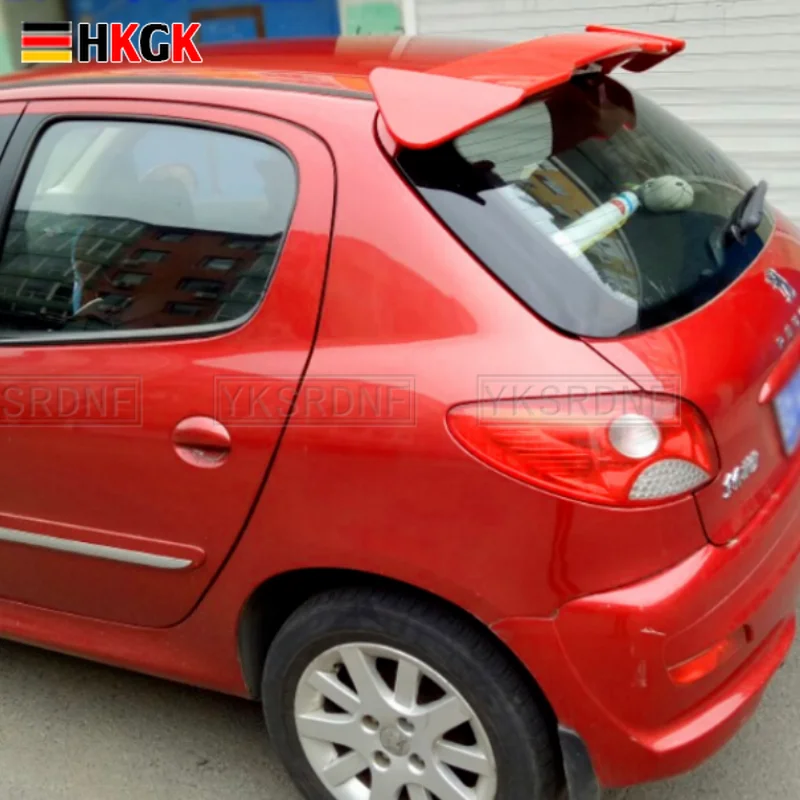 

Универсальный Спойлер на заднюю крышу для Peugeot 206 207-2006, спойлер для хэтчбека из АБС-пластика, стандартный автомобильный спойлер