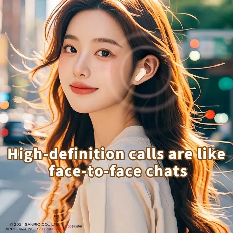 Sanrio Hello Kitty TWS наушники S90 милые Kuromi Bluetooth 5 4 беспроводные гарнитуры Kawaii Cinnamoroll